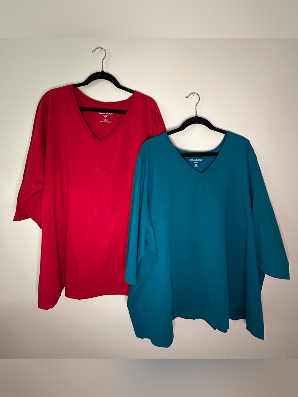 3/4 sleeve 4X Woman Within two shirt bundle